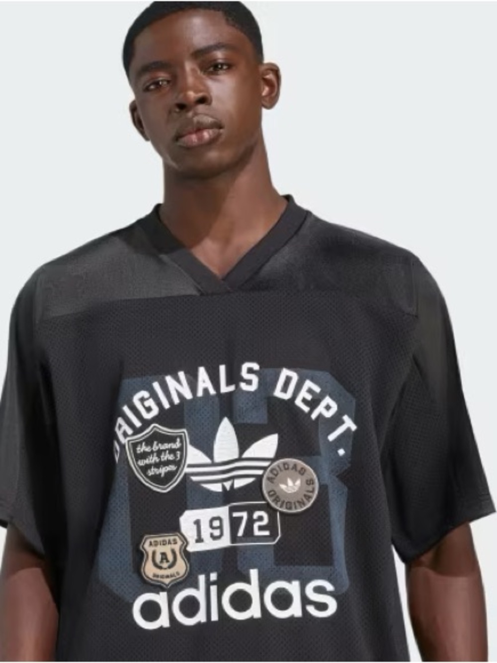 ADIDAS DEPARTMENT GRAPHIC MESH JERSEY MEDIUM